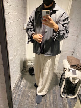 「Daniel Wellington」｜「アイテム（ブルゾン）」を使った、とっちんさん（メンズ・167cm）の秋コーディネート