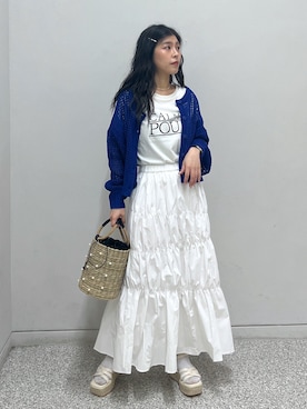 「ロンクスカート」｜chiyoさん（レディース・155cm）の春コーディネート