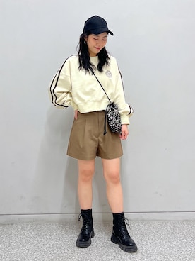 「FREE'S MART（フリーズマート）のアイテム（帽子）」を使った、chiyoさん（レディース・155cm）の冬コーディネート