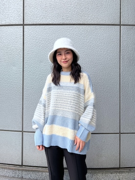 「FREE'S MART（フリーズマート）のアイテム（帽子）」を使った、chiyoさん（レディース・155cm）の秋コーディネート