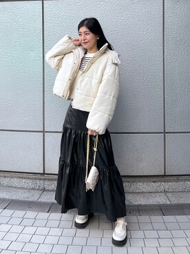 「FREE'S MART（フリーズマート）のアイテム（ブルゾン）」を使った、chiyoさん（レディース・155cm）の秋コーディネート