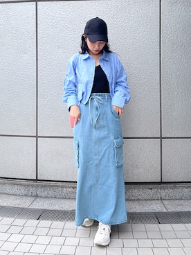 「FREE'S MART（フリーズマート）のアイテム（帽子）」を使った、chiyoさん（レディース・155cm）の冬コーディネート