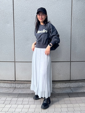 「FREE'S MART（フリーズマート）のアイテム（帽子）」を使った、chiyoさん（レディース・155cm）の冬コーディネート