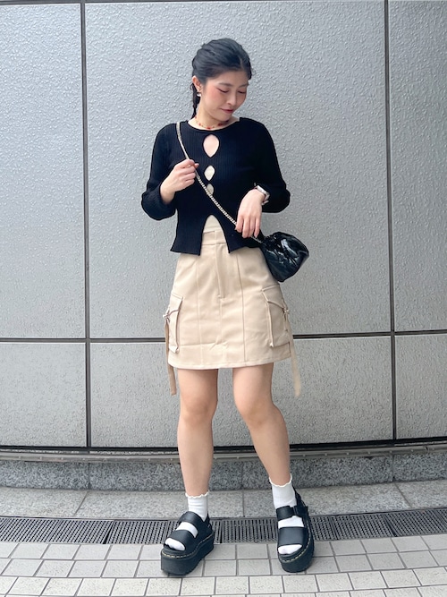 【関税込み】SIMONMILLER グリーン Tweet ミニスカート ベージュ残りわずか]小柄・Sサイズさんのための キルティング