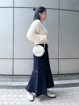 「ラウンドバッグ」｜chiyoさん（レディース・155cm）の秋コーディネート