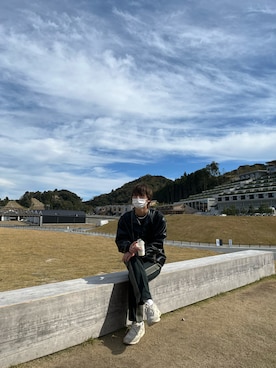 「HARE（ハレ）のアイテム（その他アウター）」を使った、えいちゃんさん（メンズ・178cm）の冬コーディネート