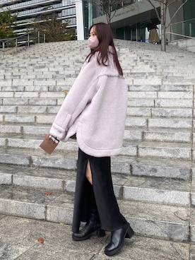 「COS（コス）のアイテム（ジャケット/アウター）」を使った、和田瞳さん（レディース・161cm）の秋コーディネート