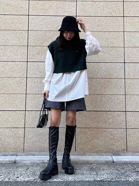 ワンピース ドレスを使った ショートパンツ の人気ファッションコーディネート Wear