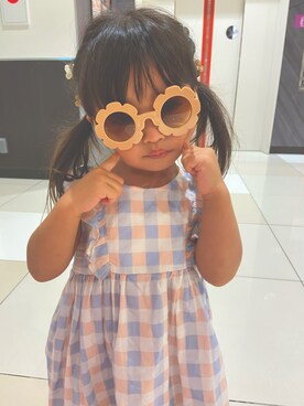 「H&M（エイチ・アンド・エム）のアイテム（ワンピース）」を使った、nohaさん（キッズ・90cm）の夏コーディネート