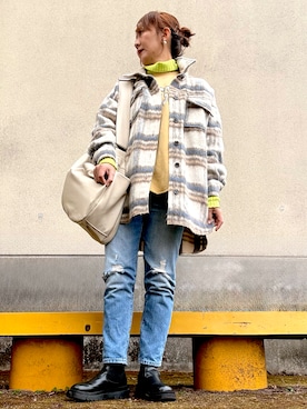 「Port（ポート）のアイテム」を使った、H&Msさん（レディース・165cm）の冬コーディネート