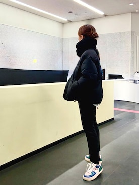 「no brand（ノーブランド）のアイテム」を使った、H&Msさん（レディース・165cm）の冬コーディネート