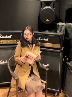 「アイテム（ダッフルコート）」を使った、吉良吉影さん（レディース・152cm）の秋コーディネート