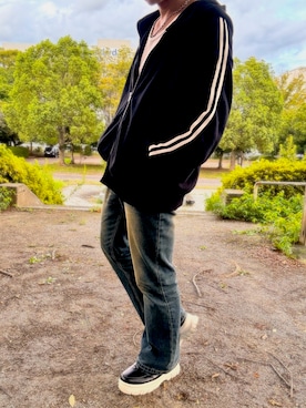 「アイテム（パーカー）」を使った、8apple8さん（メンズ・173cm・30代）の秋コーディネート