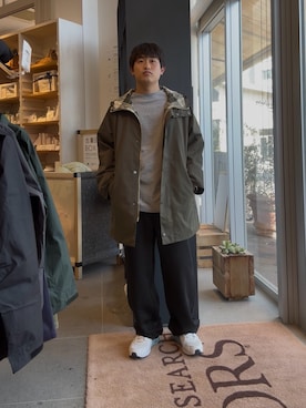 「Barbour（バブアー）の『別注』Barbour×DOORS　HOODED COAT（その他アウター）」を使った、haya1060さん（メンズ・164cm）の秋コーディネート