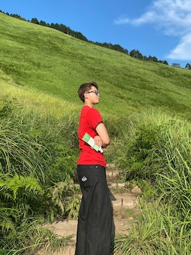 「NIKE(ナイキ)のアイテム(Tシャツ/カットソー)」を使った、ryu07100000000さん(メンズ・170cm)の夏コーディネート