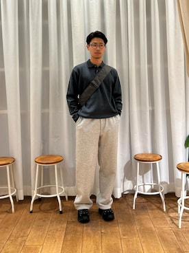 堂免祐太さん（骨格ナチュラル・メンズ・171cm）の秋コーディネート