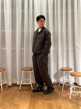 「アイテム（その他トップス）」を使った、堂免祐太さん（メンズ・171cm）の秋コーディネート