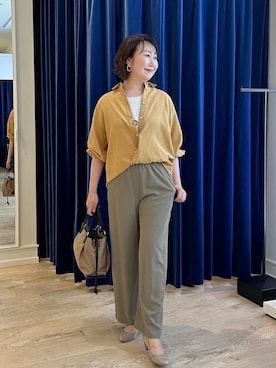 「アイテム（バッグ）」を使った、TAKAGIさん（レディース・164cm・50代）の夏コーディネート