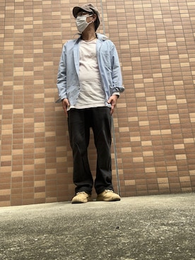 「アイテム（キャスケット）」を使った、hidekun23さん（メンズ・168cm）の春コーディネート