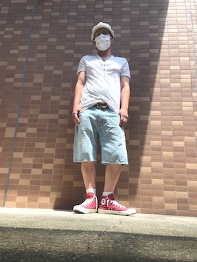 「H&M（エイチ・アンド・エム）のアイテム」を使った、hidekun23さん（メンズ・168cm）の夏コーディネート