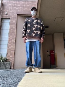 「EDWIN（エドウィン）のアイテム」を使った、hidekun23さん（メンズ・168cm）の冬コーディネート