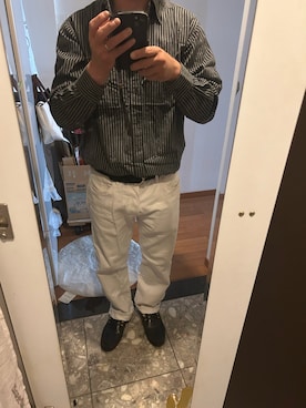 「アイテム（ローファー）」を使った、hidekun23さん（メンズ・168cm・40代）の秋コーディネート