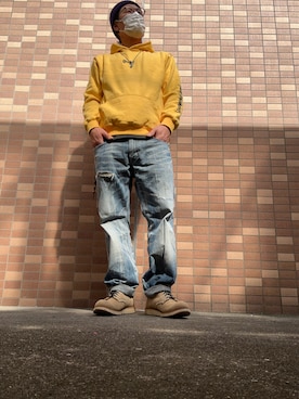 「RED WING（レッドウィング）のアイテム」を使った、hidekun23さん（メンズ・168cm）の冬コーディネート