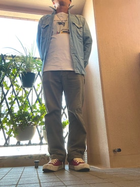 「アイテム（Tシャツ/カットソー）」を使った、hidekun23さん（メンズ・168cm）の秋コーディネート