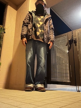 「マウンテンパーカー」｜hidekun23さん（メンズ・168cm）の冬コーディネート
