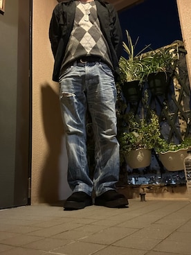 「アイテム（ネックレス）」を使った、hidekun23さん（メンズ・168cm）の秋コーディネート