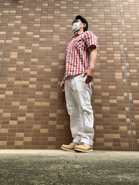 「LEVIS REDWIRE（リーバイスレッドワイヤー）のアイテム（シャツ/ブラウス、その他）」を使った、hidekun23さん（メンズ・168cm）の夏コーディネート