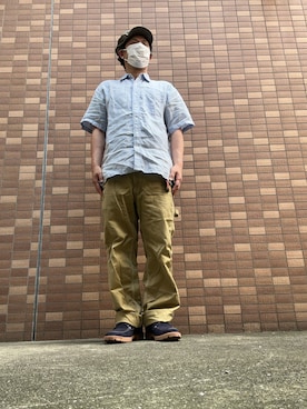 「アイテム（キャスケット）」を使った、hidekun23さん（メンズ・168cm）の夏コーディネート