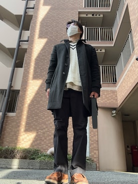「GEORGE COX（ジョージコックス）のアイテム」を使った、hidekun23さん（メンズ・168cm）の冬コーディネート