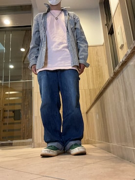 「アイテム（トップス）」を使った、hidekun23さん（メンズ・168cm）の秋コーディネート