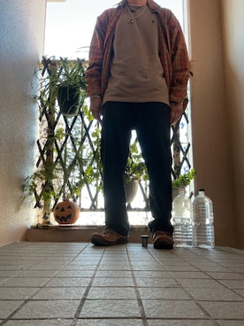 「アイテム（トップス）」を使った、hidekun23さん（メンズ・168cm）の秋コーディネート