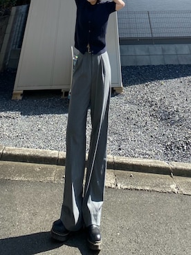 「アイテム（ドレスシューズ）」を使った、 asukaさん（レディース・172cm）の秋コーディネート