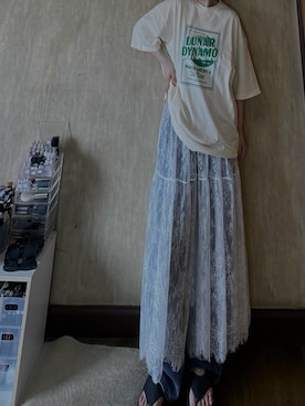「アイテム（スカート）」を使った、 asukaさん（レディース・172cm）の夏コーディネート