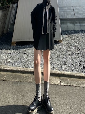 「アイテム（帽子）」を使った、 asukaさん（レディース・172cm）の秋コーディネート