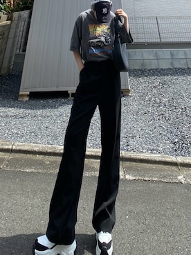 「アイテム（キャップ）」を使った、 asukaさん（レディース・172cm）の夏コーディネート