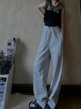 「アイテム（ベスト）」を使った、 asukaさん（レディース・172cm）の夏コーディネート