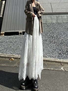「アイテム（ドレスシューズ）」を使った、 asukaさん（レディース・172cm）の秋コーディネート