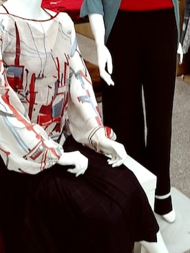 「copine（コピン）のアイテム（Other tops、レッド系）」を使った、guresu1234さん（レディース）の春コーディネート