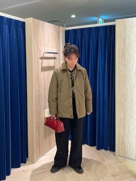 「アイテム（ダッフルコート）」を使った、kotani.さん（レディース・165cm）の冬コーディネート