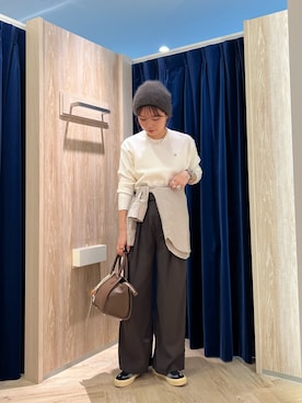 「アイテム（チャーム）」を使った、kotani.さん（レディース・165cm）の秋コーディネート