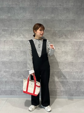 「GEVACO」｜「アイテム（帽子）」を使った、kotani.さん（レディース・165cm）の春コーディネート