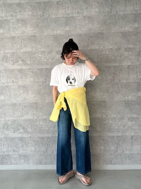 「GLOSTER（グロスター）のアイテム」を使った、kotani.さん（レディース・165cm）の夏コーディネート