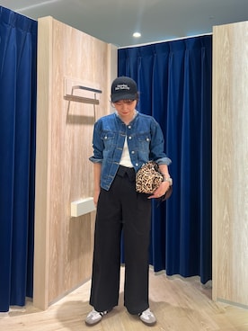 「アイテム（デニムジャケット）」を使った、kotani.さん（レディース・165cm）の夏コーディネート
