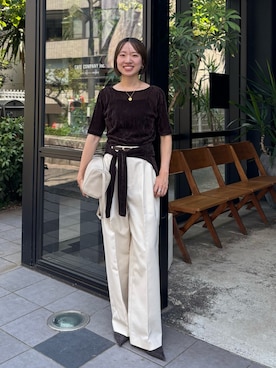 sakina さん（骨格ナチュラル・レディース・158cm）の秋コーディネート