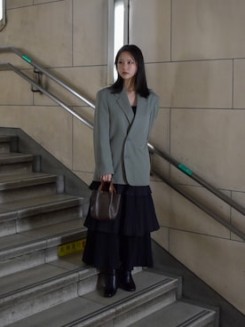 「Bridget Birkin（ブリジットバーキン）のアイテム」を使った、senaさん（レディース・153cm）の秋コーディネート