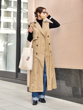 「Bridget Birkin（ブリジットバーキン）のアイテム」を使った、senaさん（レディース・153cm）の冬コーディネート